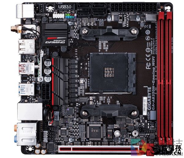 技嘉发布B350 ITX迷你主板:Ryzen完美小单车