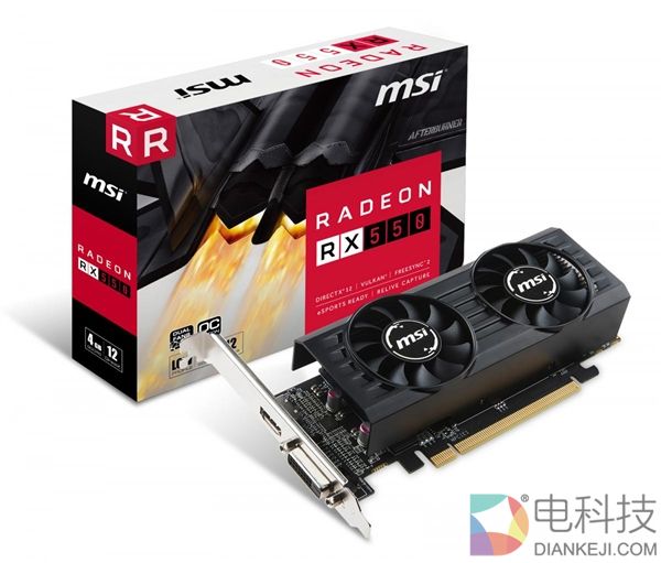 50瓦小钢炮！微星发布AMD RX 550半高卡：600元