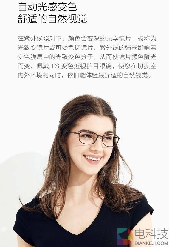 小米众筹TS变色近视镜发布：一镜两用/30秒变色