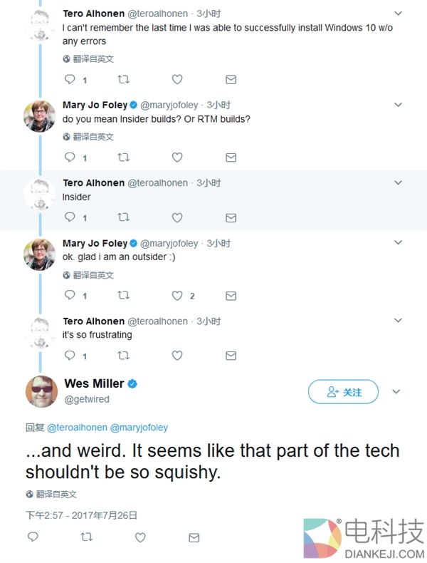 Windows 10新版Build 16251：用户升级后遭殃