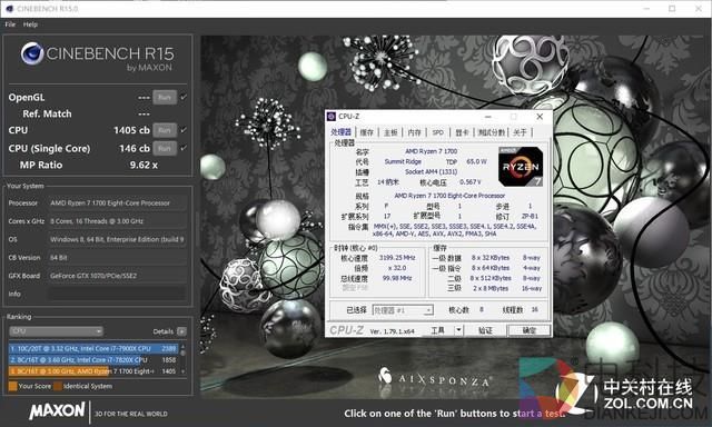 不谈游戏 Ryzen 7 1700对阵酷睿i7-6800K